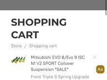 I’m getting these with S rating street racing spring 
