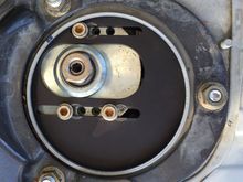 Driver side, -3deg camber, 5.6deg caster. Strut camber bolt in the -1deg position.
