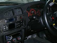 Alcantara and Carbon  fibre dash.