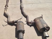 Stock exhaust   resonated test pipe vs. Vishnu Signature Series with high flow cat (Carsound 52169).