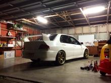 Advan Rg on evo 7- rear shot