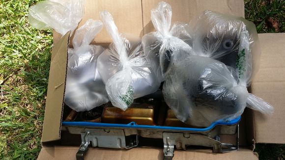 Trying to do this thing right, got all the small stuff in bags and labeled :)
