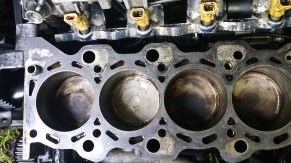 I also used...yep you guessed it lol, a blue scotch pad to buff the gasket area to a smooth shine