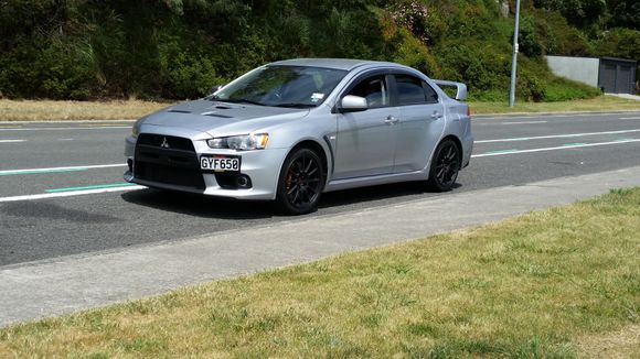 My evo with plasti dip rubber black..