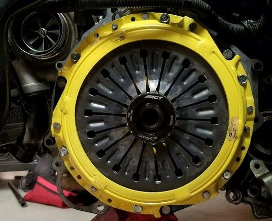 Pressure plate fully torqued in sequence