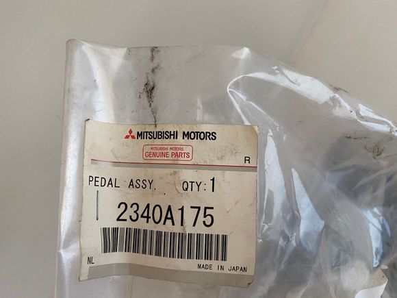 Newly arrived clutch pedal assembly (CPA)