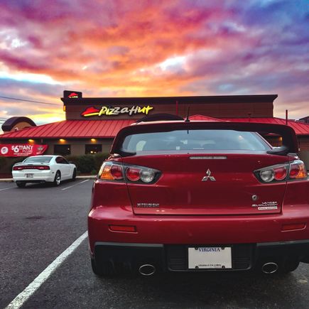 streets closed pizza boy find another way home!!