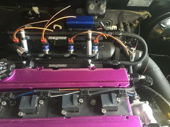 Pigtails for the second set of injectors came in, so thats kinda cool. Waiting for the second resistor box to get here to start wiring that shit up.