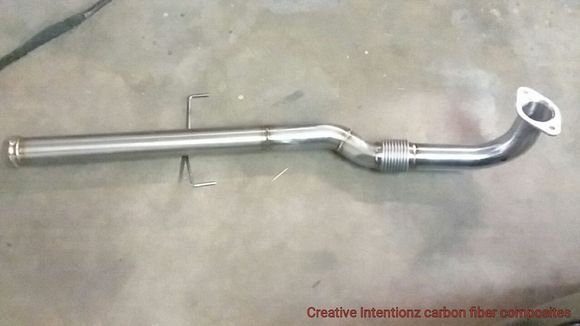 The downpipe  customization to my injen 3" exhaust.