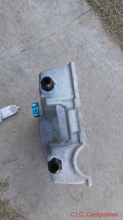 Added 10an fittings to my valve cover and removed the baafels to clean it out. 