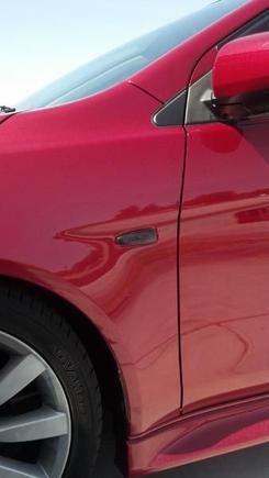 Blacked out side markers