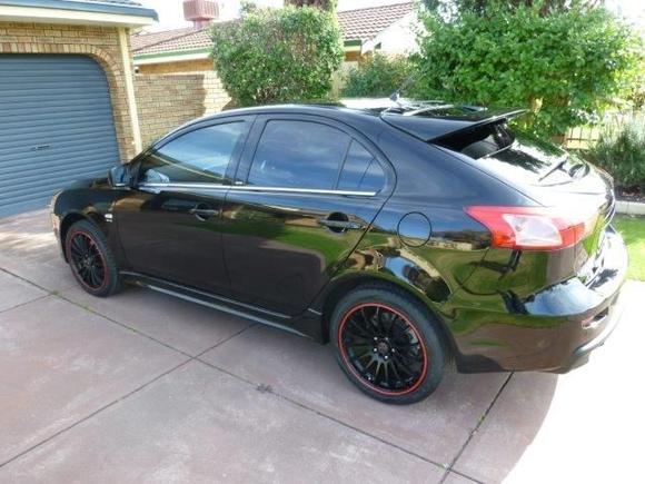 Mitsubishi Lancer Ralliart Sportback 2010 - different look to Evo X, but similar performance under the bonnet