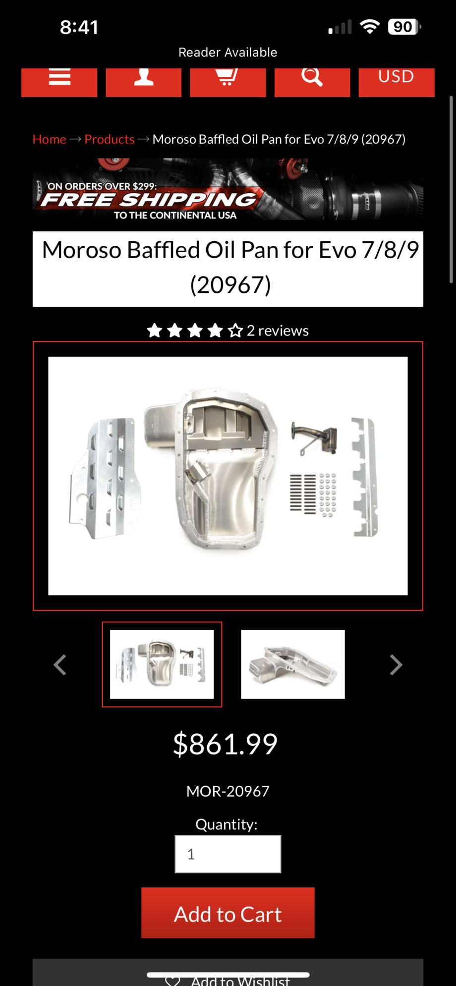Engine - Complete - Evo 8/9 moroso baffled oil pan - Used - 2003 to 2006 Mitsubishi Lancer Evolution - Middletown, DE 19709, United States