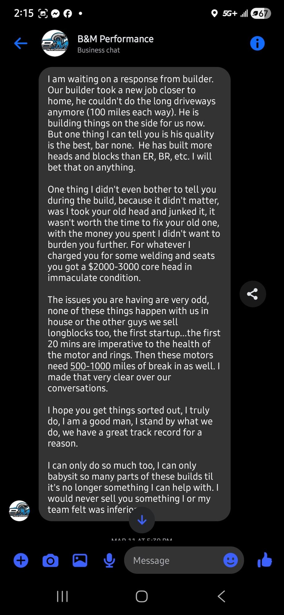 After pushing them for a response for what they are going to do about the motor issues, at this point ive spent quite a bit fixing their mistakes