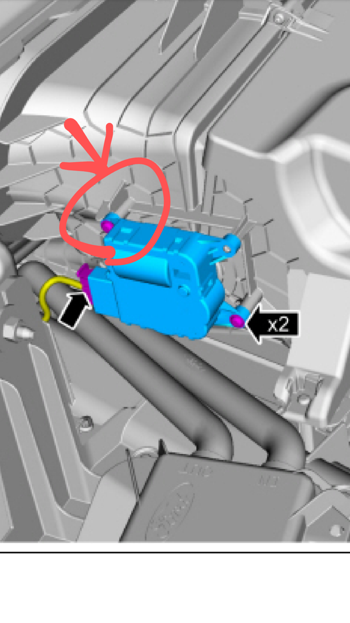 Replacing the Air Recirculation Actuation W/O removing dash possible