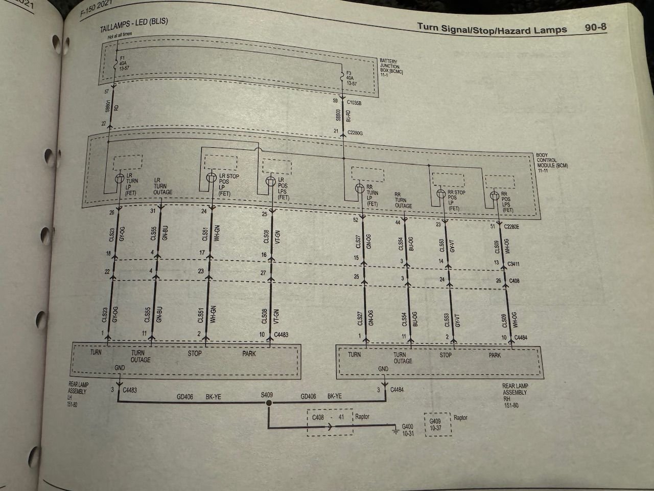 Tail Light Wiring Diagram - Ford F150 Forum - Community of Ford Truck Fans