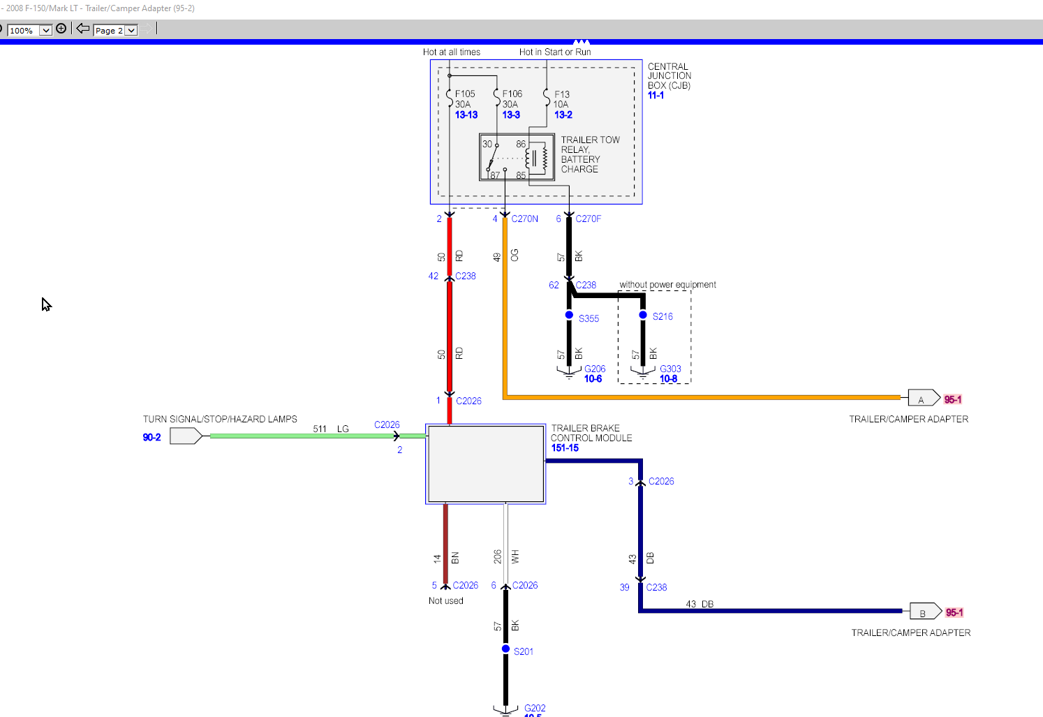 Trailer towing package kit Relay (Trailer Tow Battery Charge) Ford