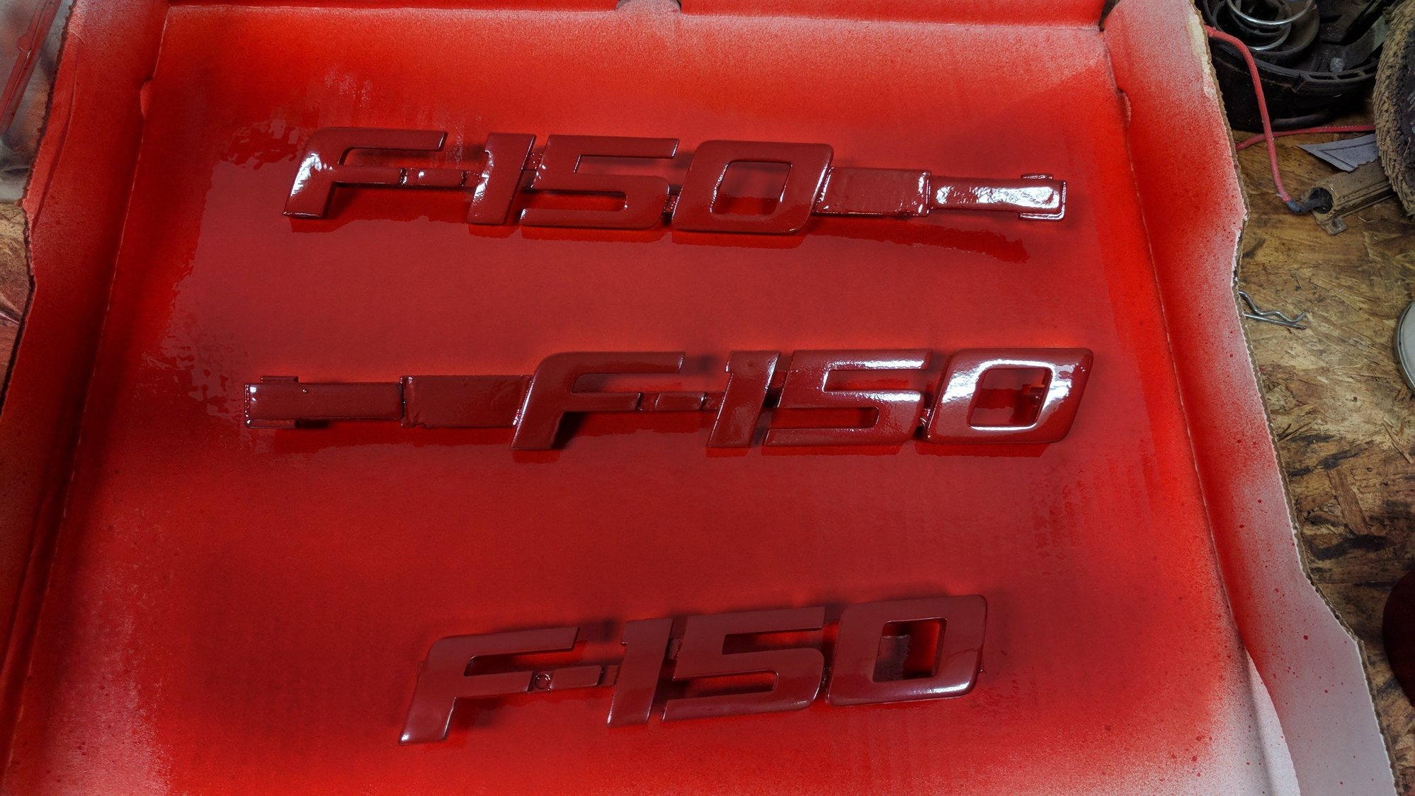 Best way to paint chrome emblems black? Ford F150 Forum Community