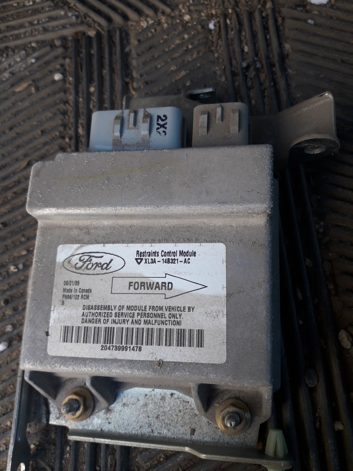 Restraint control module ford что это