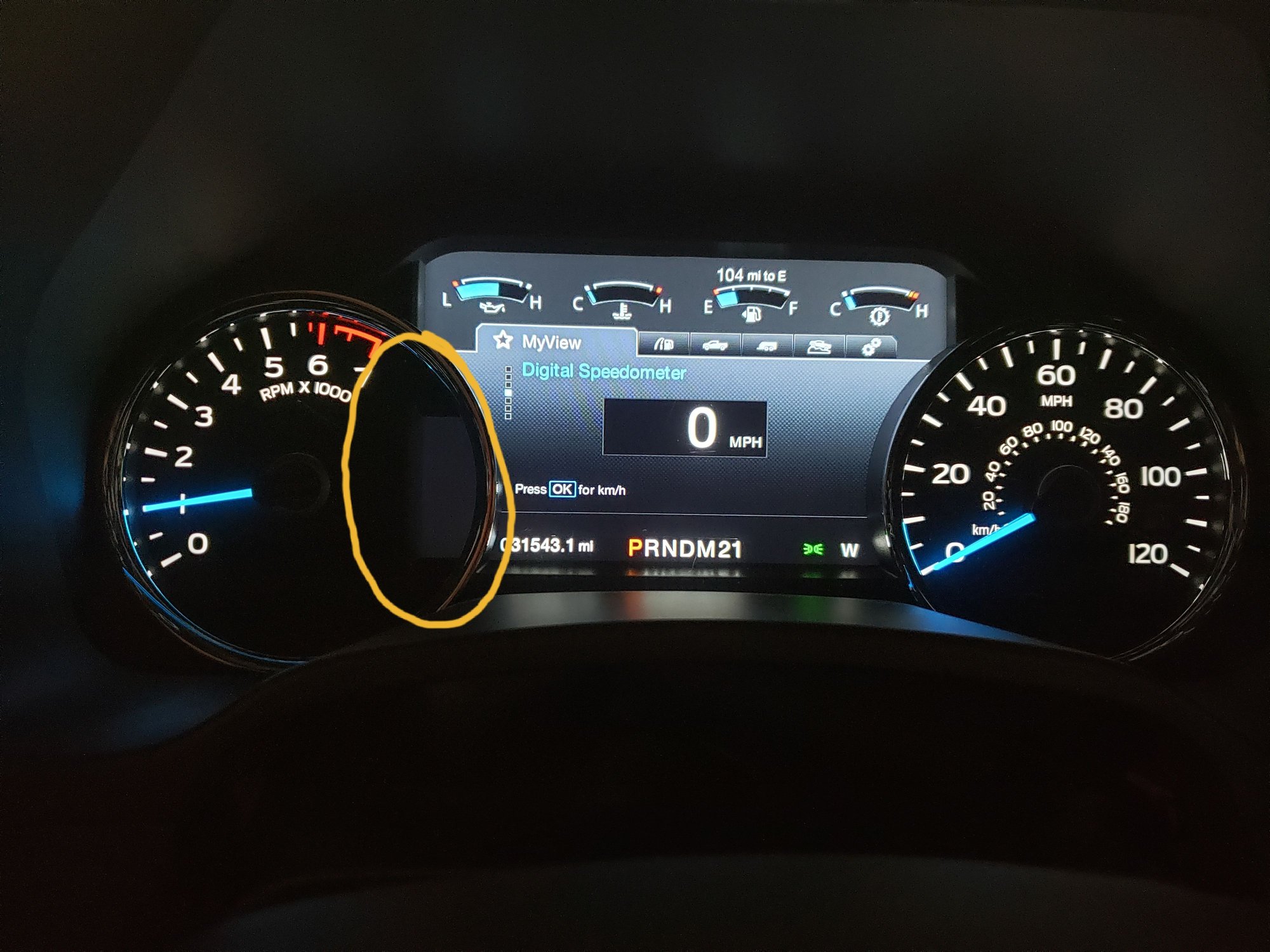 Gear indicator in cluster not illuminated Ford F150 Forum Community