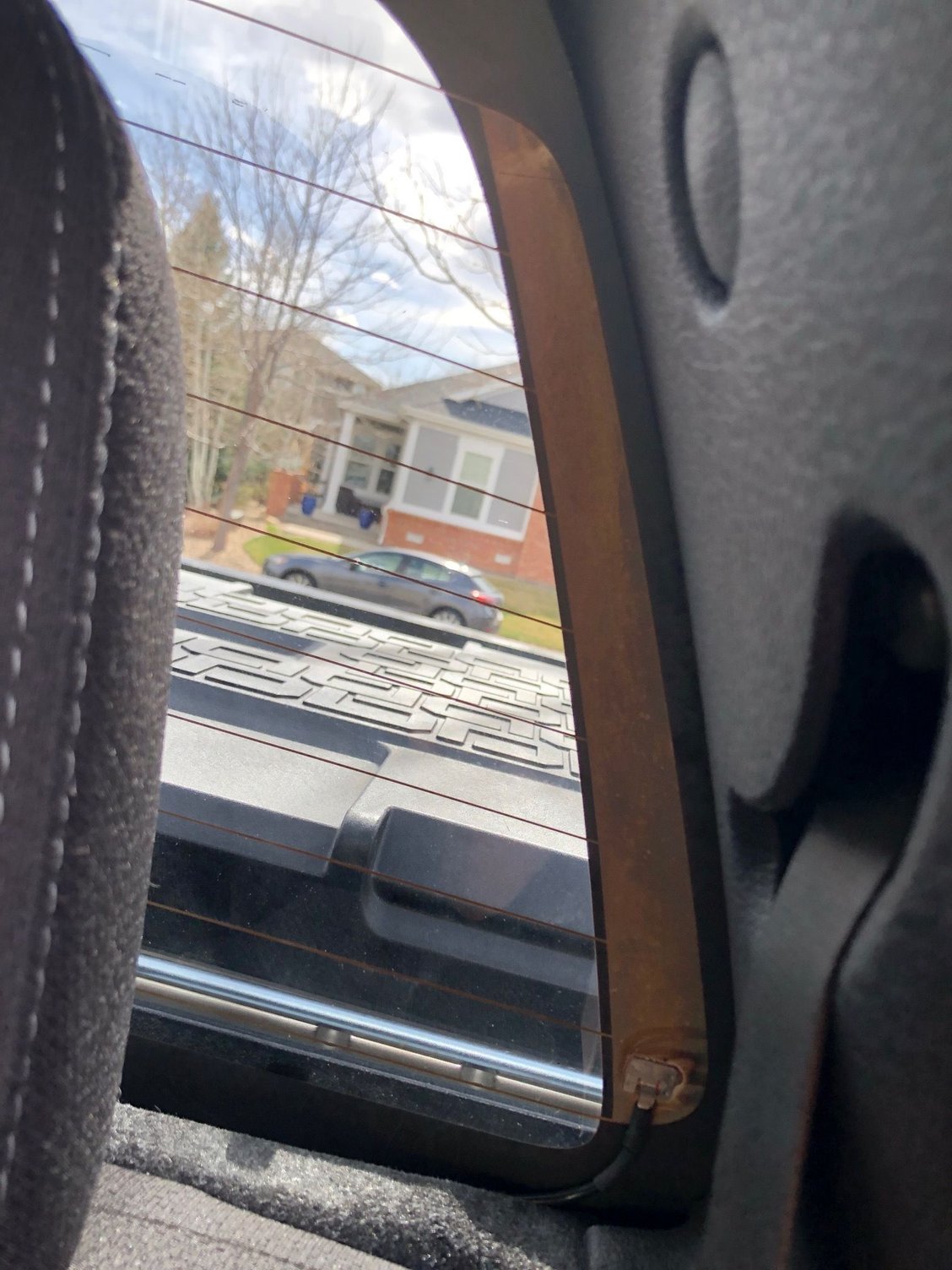 Can someone send pic of rear window interior trim? Ford F150 Forum