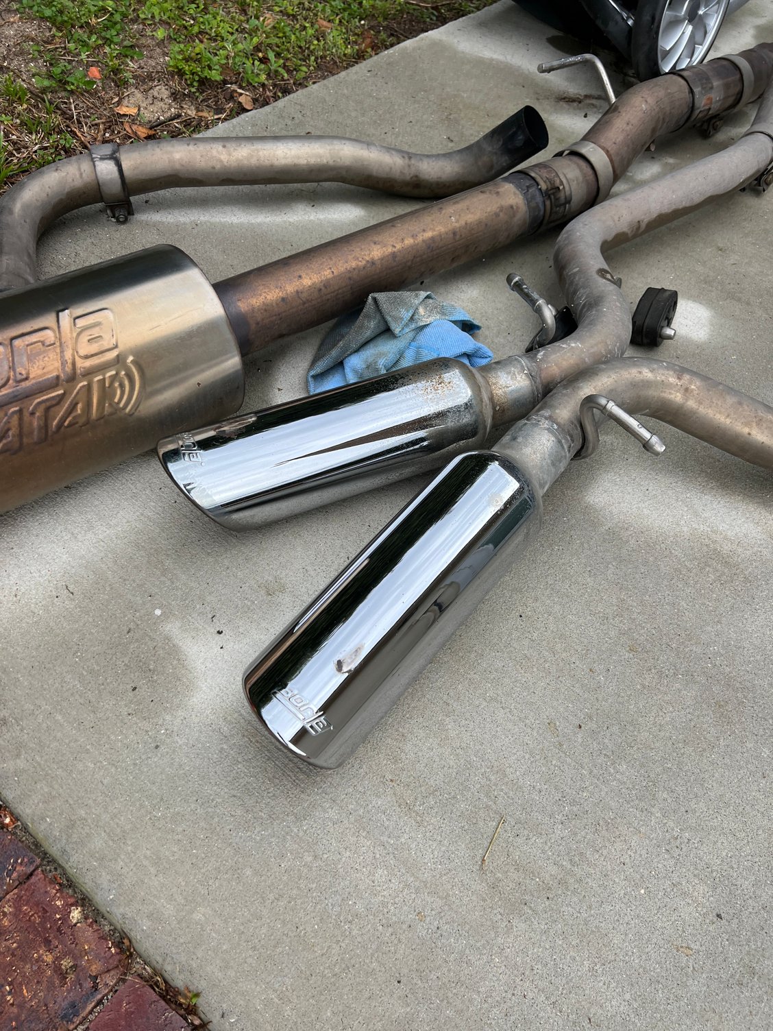 Southeast Borla ATAK Dual Exhaust System with Polished Tips; Rear Exit 1520 Ford F150 5.0