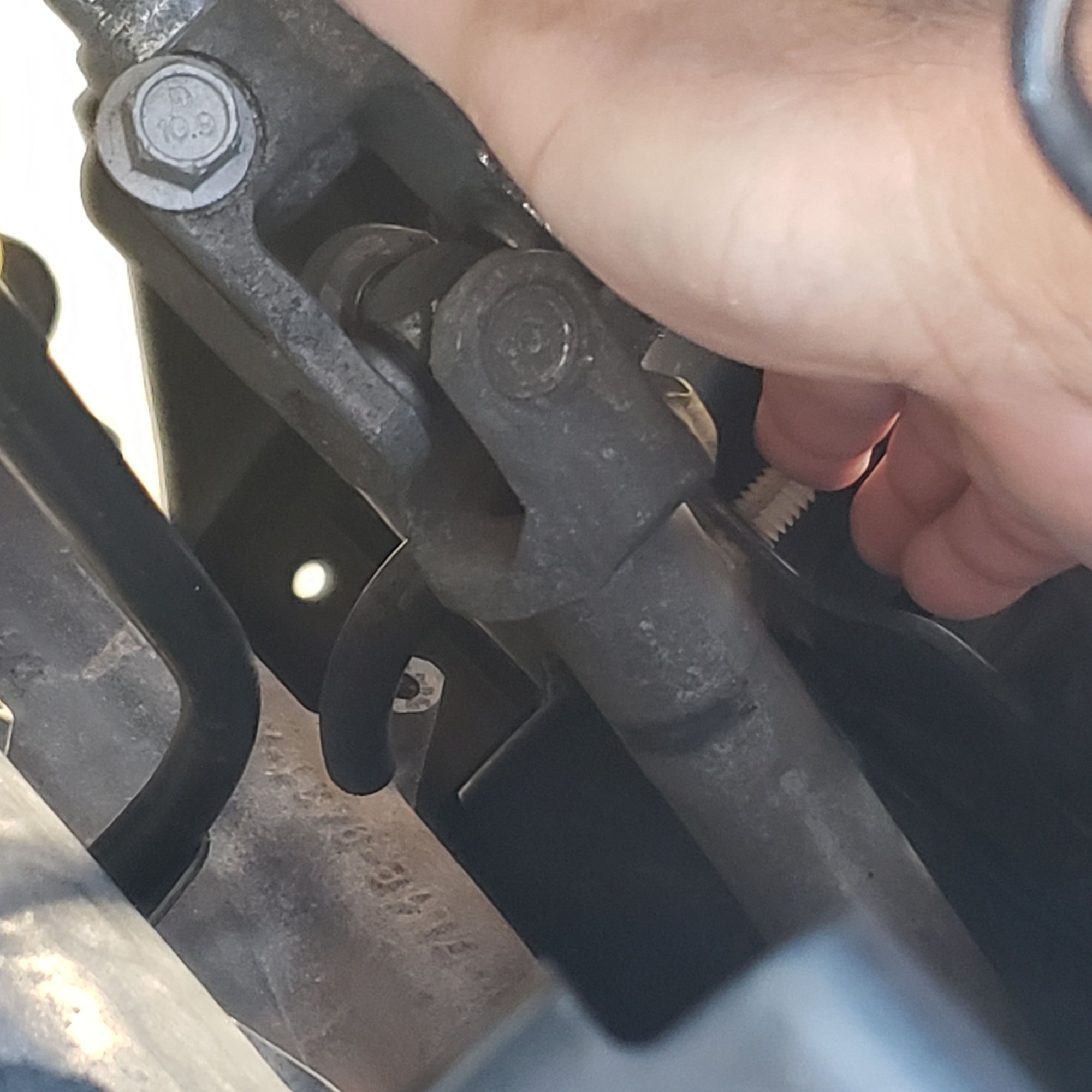 Disconnected hose under lowe steering shaft Ford F150 Forum