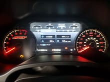 New full Sport cluster with red tint and red needles = HUZZAH!