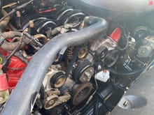 Freed up engine space without shroud or clutch fan.