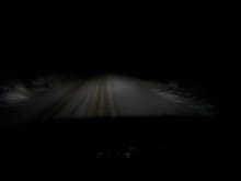wintertime west virginia roads....  oh yea, and thats a 2 lane road