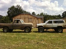 my truck an a friends jeep with a lift