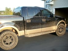 Not that much mud, I know. But still enough to get stuck if it was all stock. Not with these tires though!