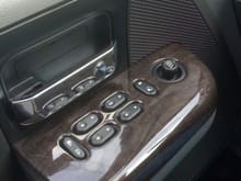 Driver door controls. Gap between pieces means the rocker switches are almost flush.