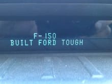 My truck has a sense of humor! I wonder if I can change it to something else..