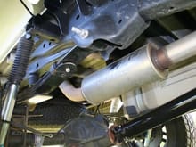 Stainless 16&quot; bullet muffler

New drive shaft  had to replace Drive shaft with a 1.5&quot; longer tube