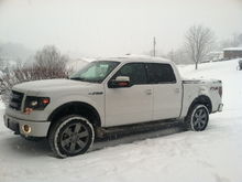 Snowing in Ohio! Truck performed awesome in 4H