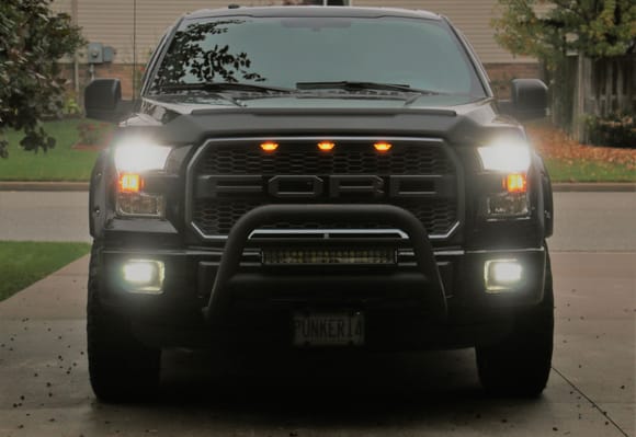 Lumens Ultra LED UBH 11 and  Ultra LED H10 for Low beams and fogs.