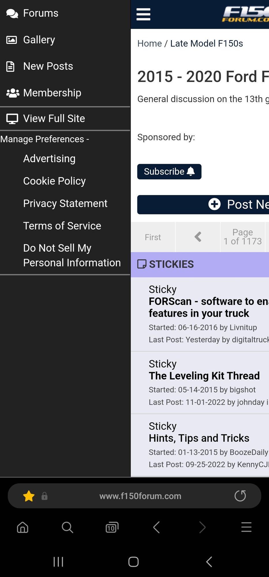 Dark mode gone :( - Ford F150 Forum - Community of Ford Truck Fans