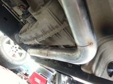 3" piping going to the catback