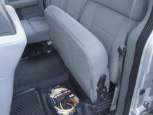 Rear folding seat