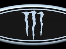 Monster (M) Ford Oval cleaned up by Steve of Billet Badges