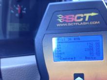 Crusing at 73mph. Ambient temp 71. IAT's 86. A 13 degree improvement.