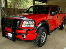 Big Red "One", Cleaned &amp; Waxed in my carport...