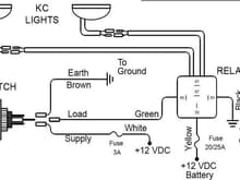 KC 5 pole Relay Install Directions