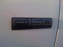 blacked out badge and DSG insert