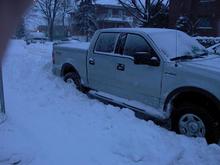 January 2010:

Here's how it's look like during winter season over here in Quebec !

When you can't find a parking spot, put the truck on 4X4, shift on reverse and back-up a few times in the snowdrift.