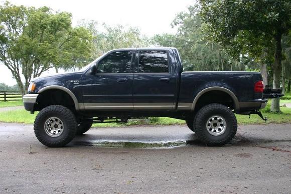 6&quot;   3&quot; lift, 38x14.5x16 Toyos, 16x10 Eagle 187s

Gap guards, raised exhaust, trimmed valence