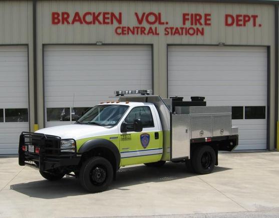 Unit 851
2008 F-550 4x4 Brush truck
500 gallons water, 500 gpm pump with Class A foam
Bumper nozzles
