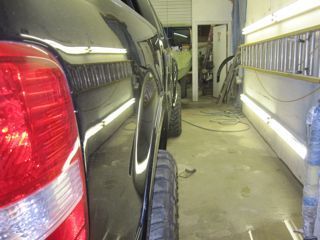 Stock rear flare, bushwaker front