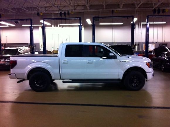 After 2" HBS level trucks sits level now